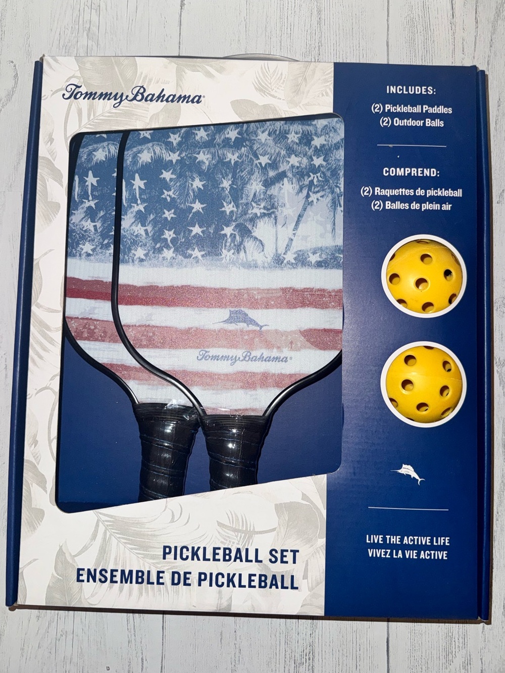 Tommy Bahama American Flag Pickleball Paddle Set - Blue/Red/White